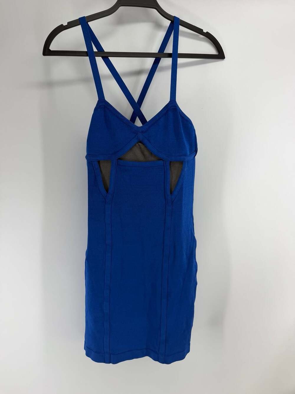 Bebe Bandage Nautical Blue Cutout Bodycon Mini M Y2K
